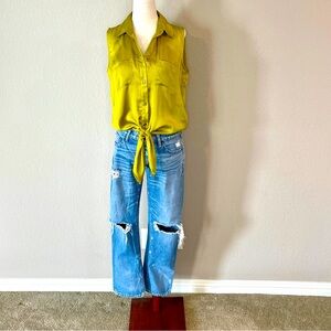 Vince Camuto tie waist blouse